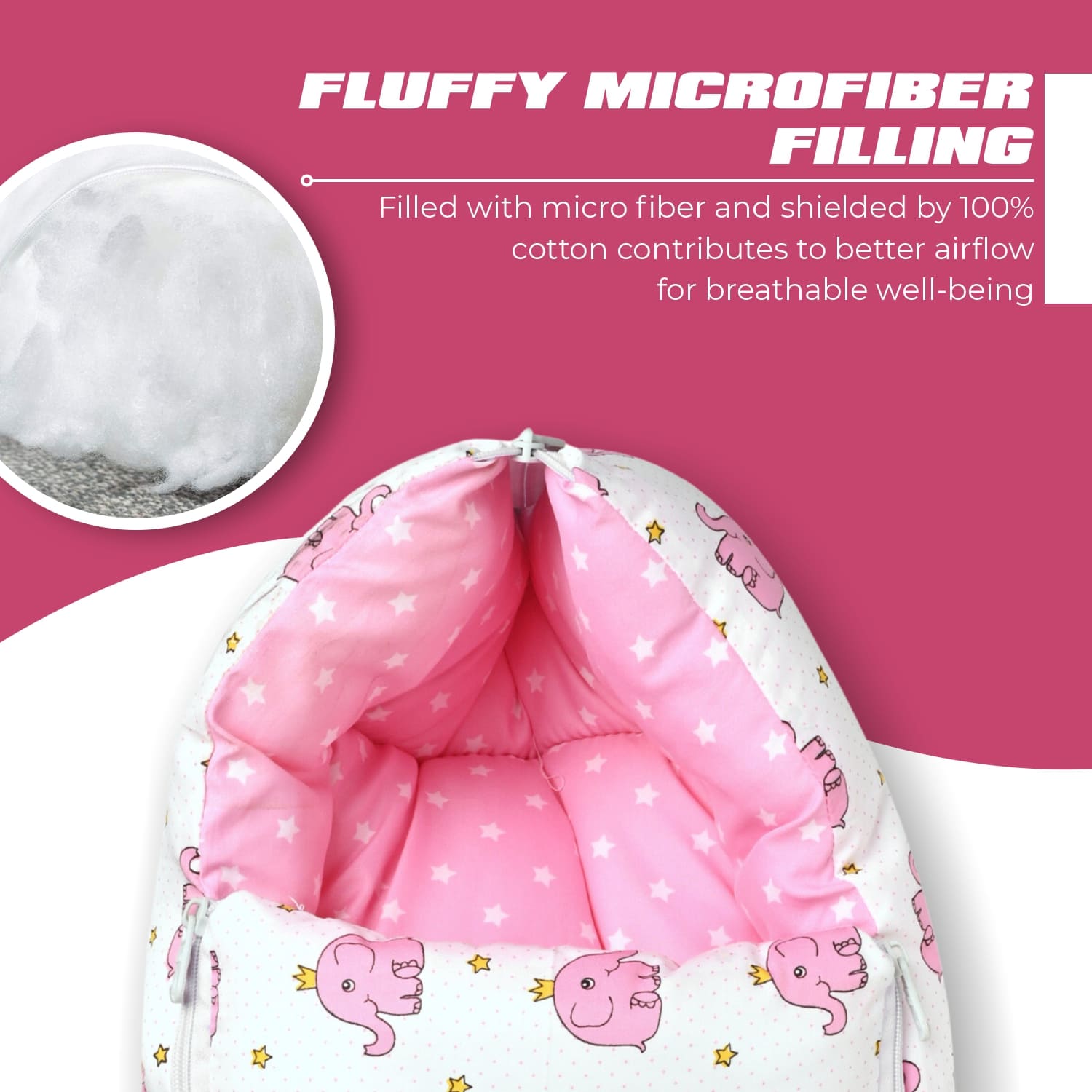 baby sleeping bag pink 2